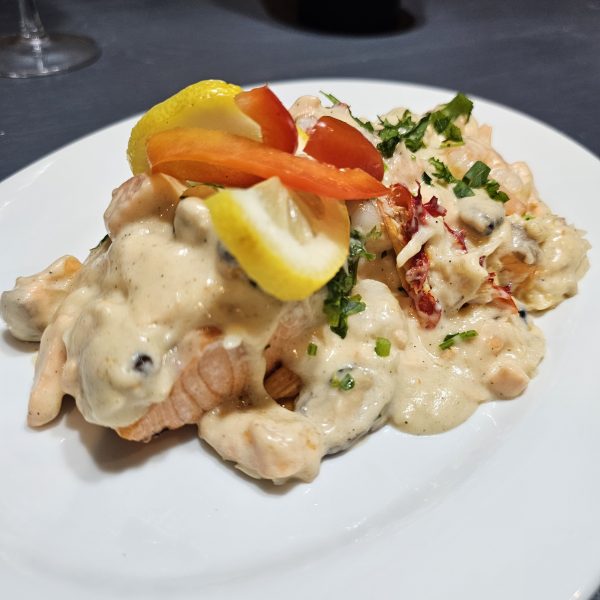 Salmon con salsa margarita