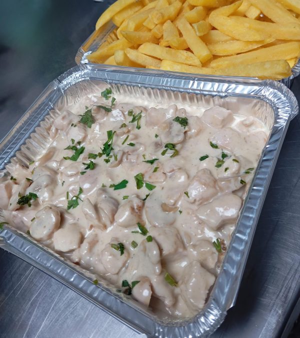 Selección especial de pollo y champiñones (familiar)